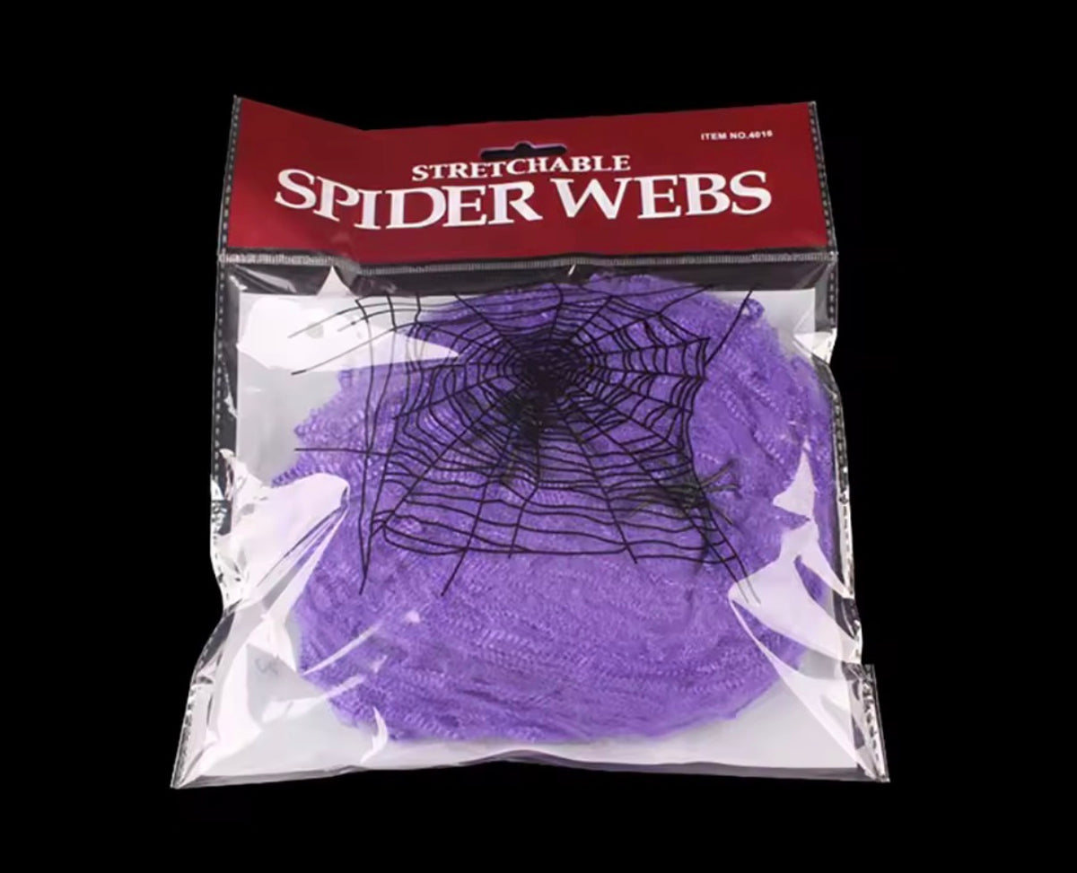 Halloween Decor Kit – 60 3D Bats, 3 Spider Webs & 12 LED Candles