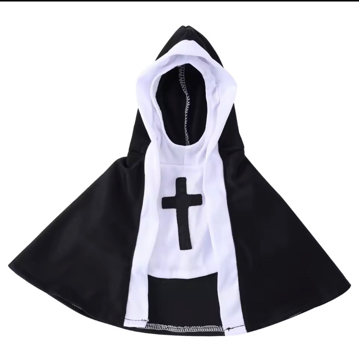 Pet Nun Costume – Funny Halloween Outfit for Cats & Small Dogs