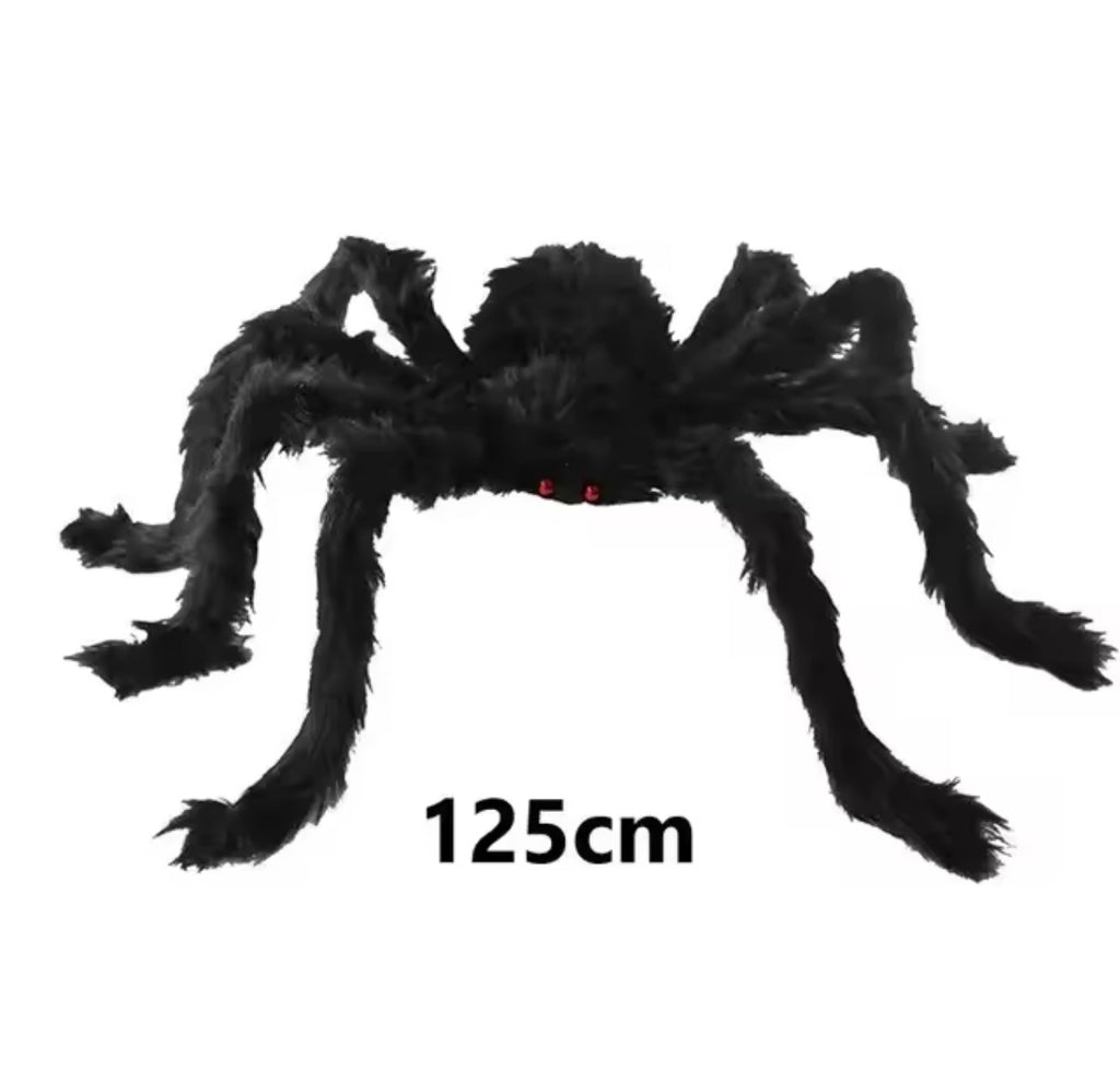 Giant Plush Spider – Hairy Halloween Spider with Bendable Legs (20" to 79")