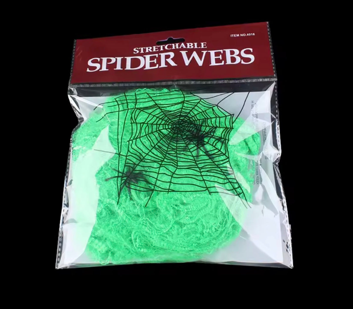 Stretchy Spider Web with Spiders – Halloween Cobweb Decoration (5 Colors)