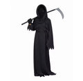 Grim Reaper Costume – Faceless Hooded Robe with Scythe, Gloves & Belt