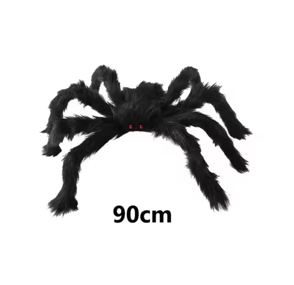 Giant Plush Spider – Hairy Halloween Spider with Bendable Legs (20" to 79")