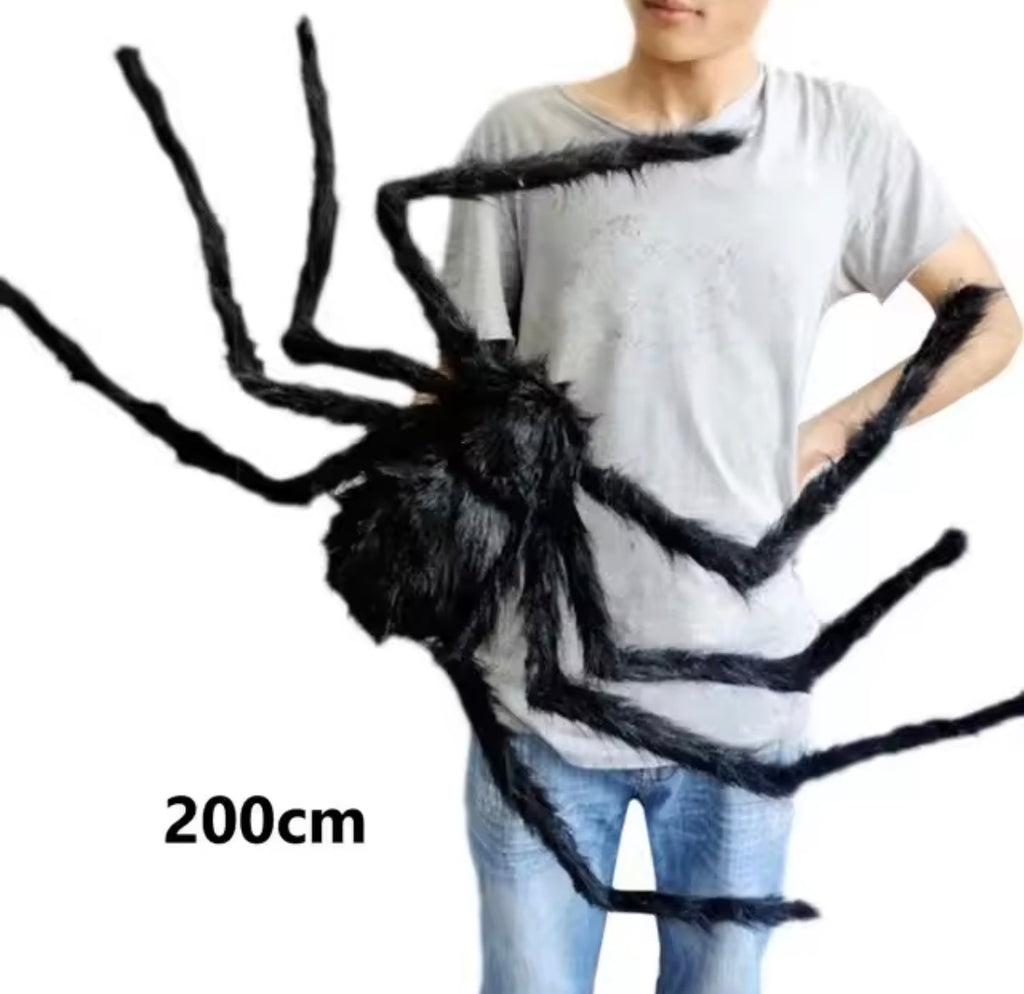 Giant Plush Spider – Hairy Halloween Spider with Bendable Legs (20" to 79")