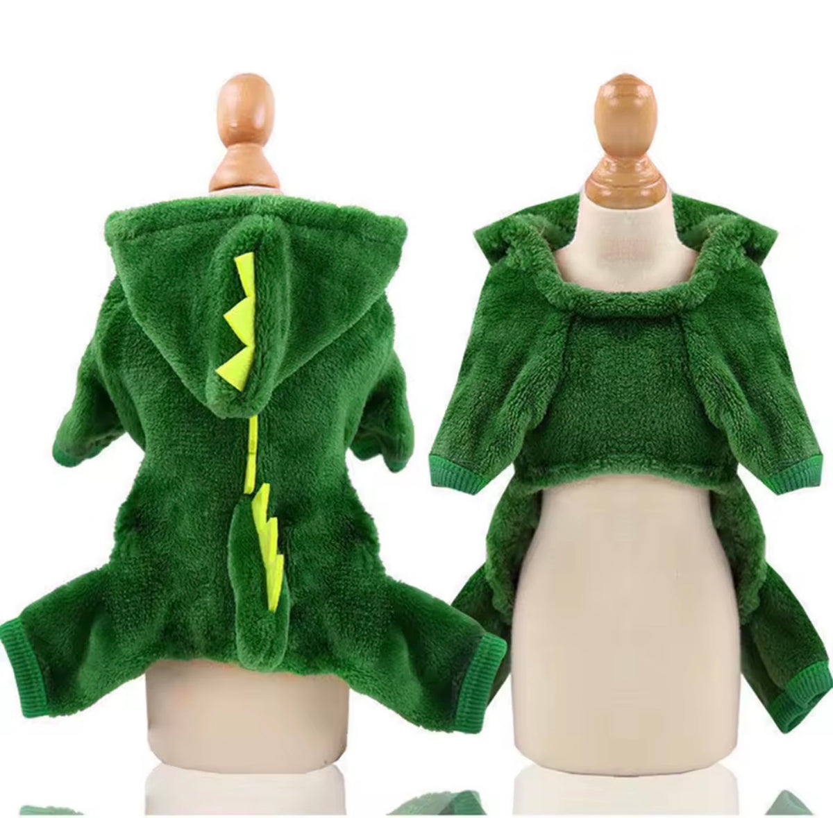 Pet Dinosaur Costume – Cozy Fleece Hoodie Onesie for Cats & Small Dogs