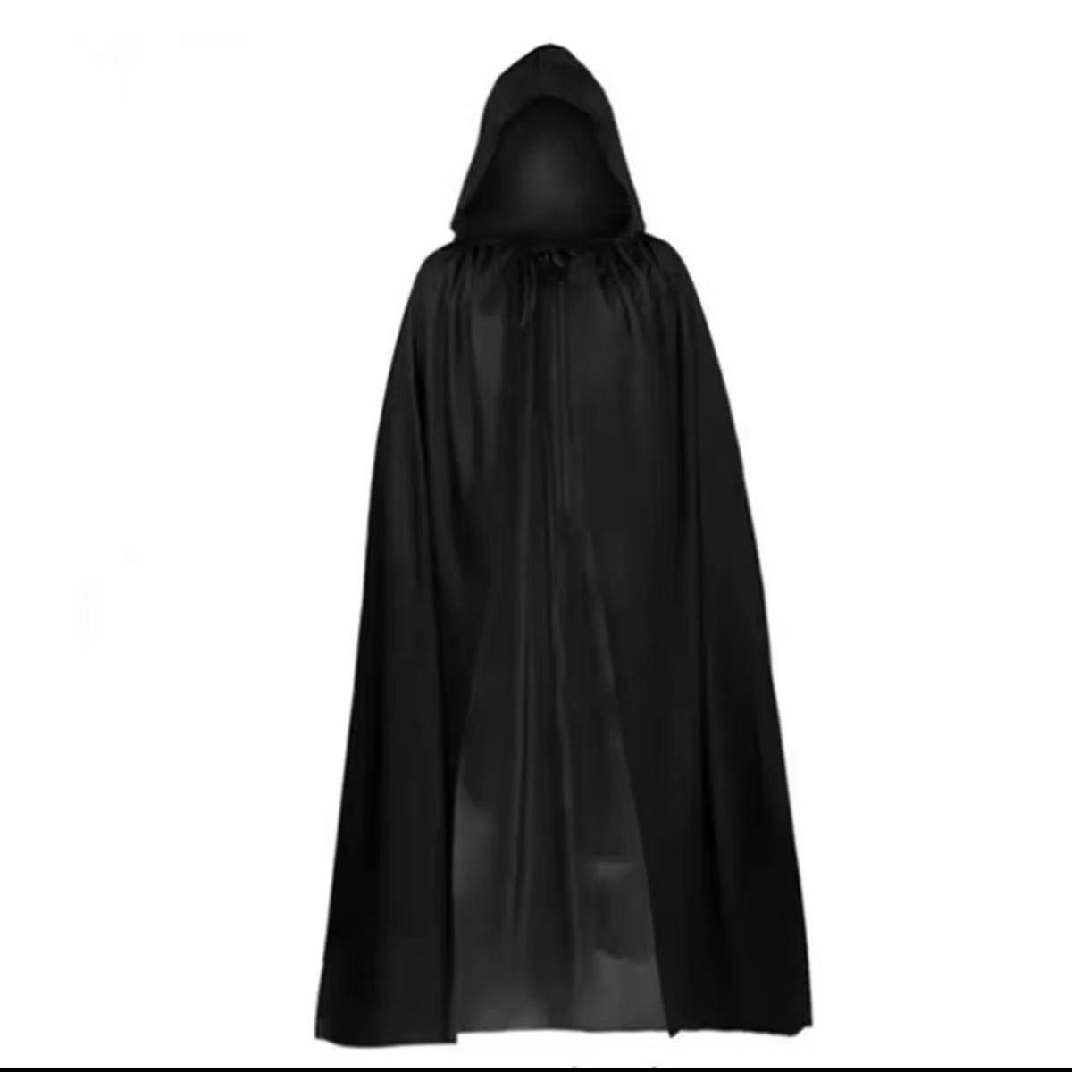 Hooded Black Cloak – Unisex Witch, Wizard & Vampire Halloween Cape