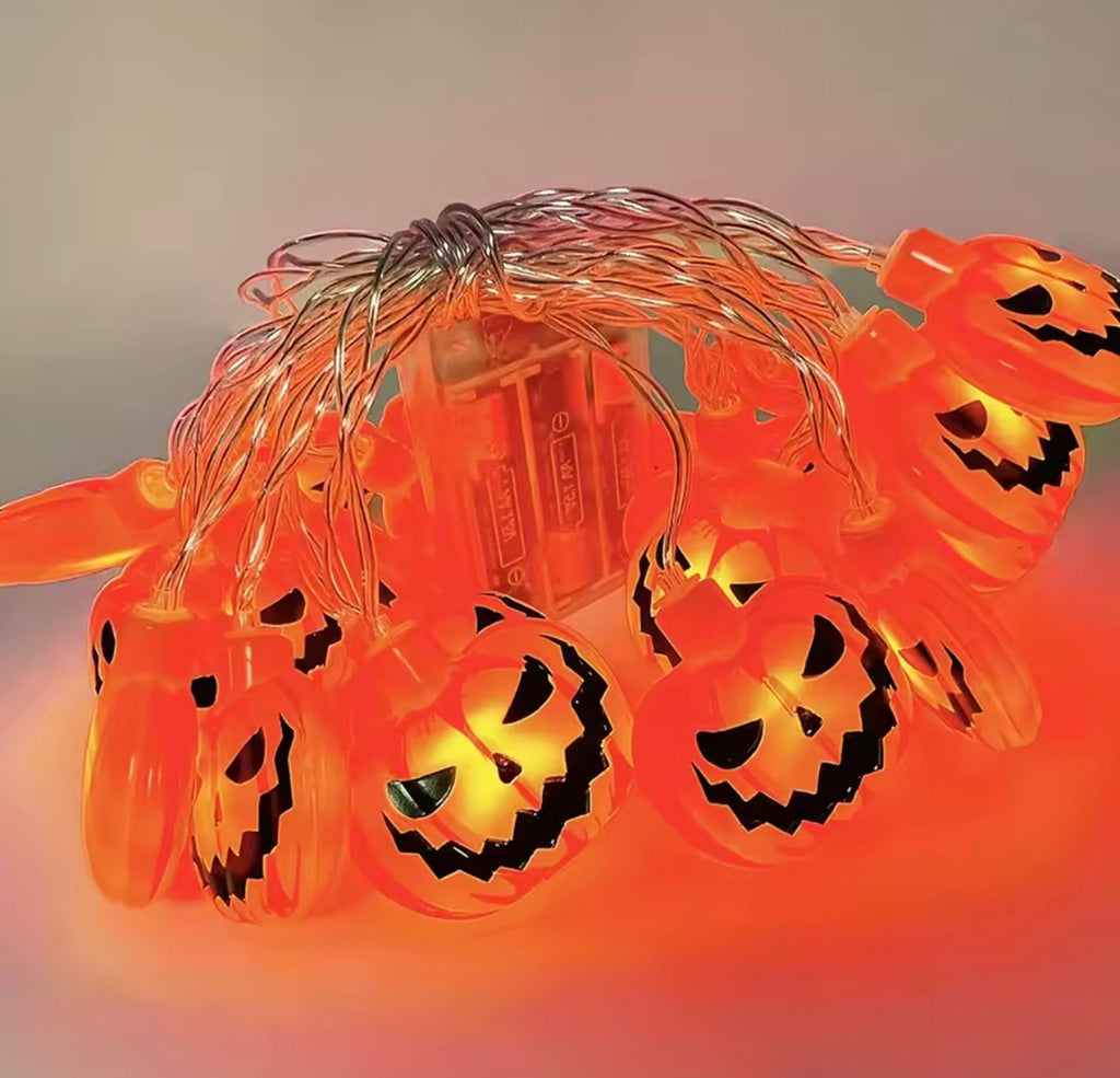 Halloween LED String Lights – Pumpkin, Ghost & Mixed Characters Battery Lights