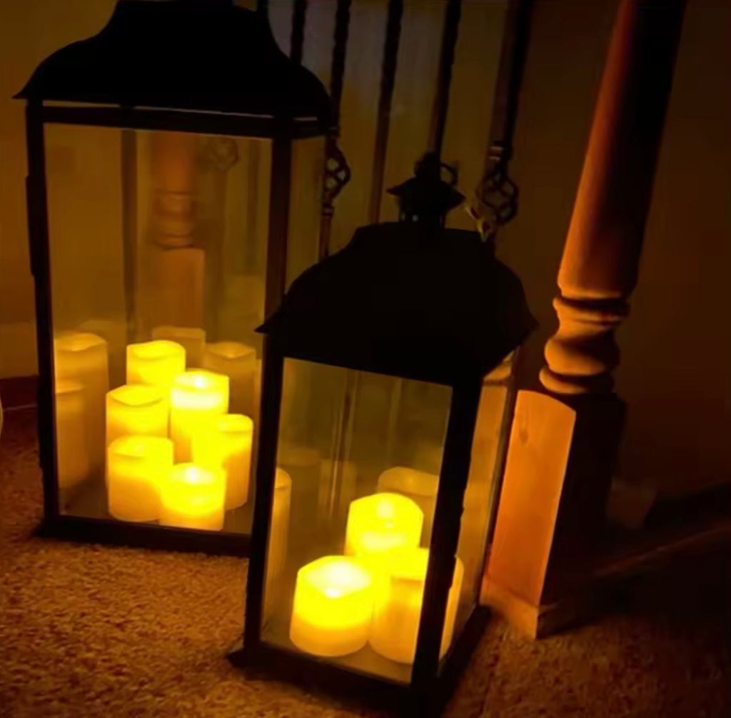 LED Flameless Tealight Candles – Battery Included, Halloween Table & Lantern Decor