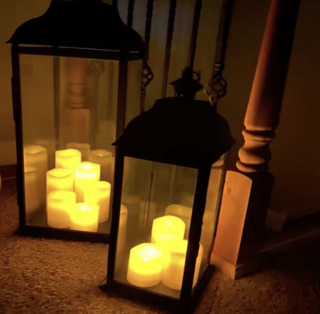 LED Flameless Tealight Candles – Battery Included, Halloween Table & Lantern Decor