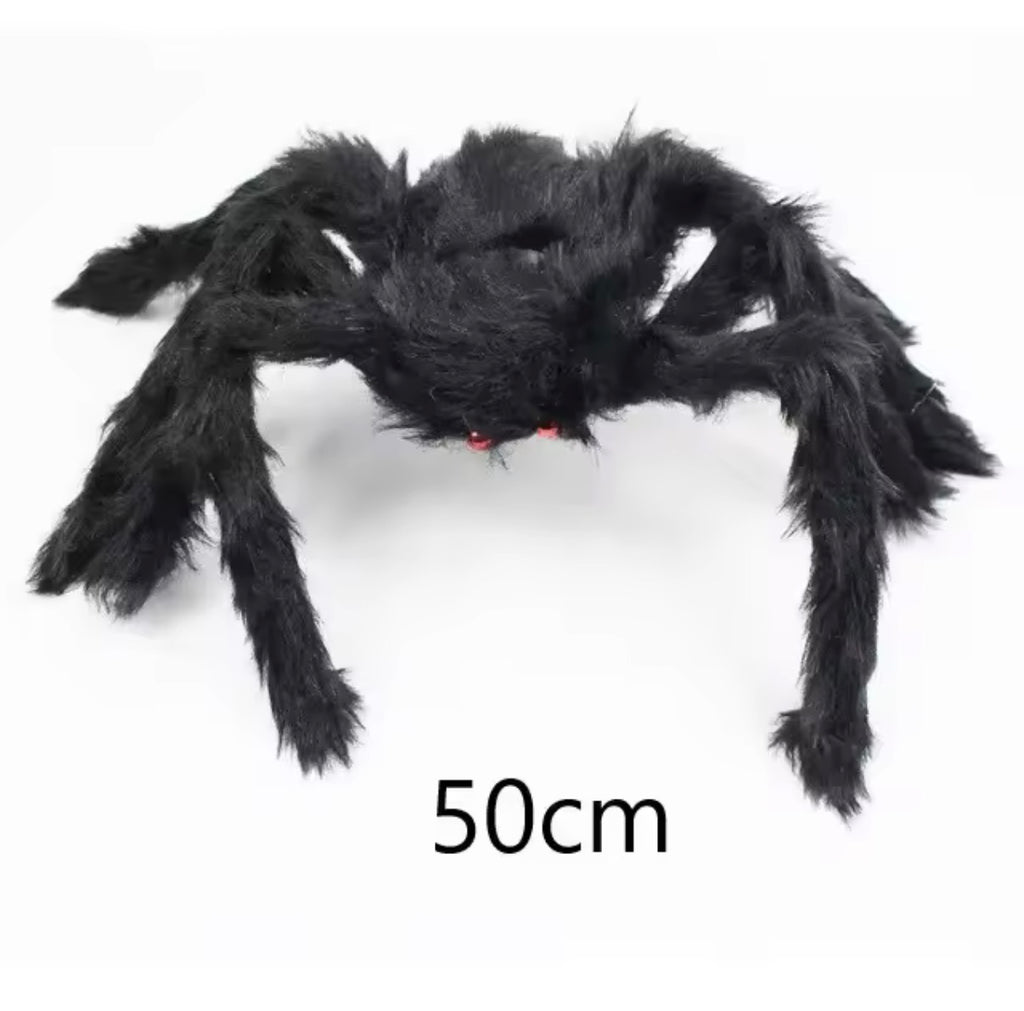 Giant Plush Spider – Hairy Halloween Spider with Bendable Legs (20" to 79")
