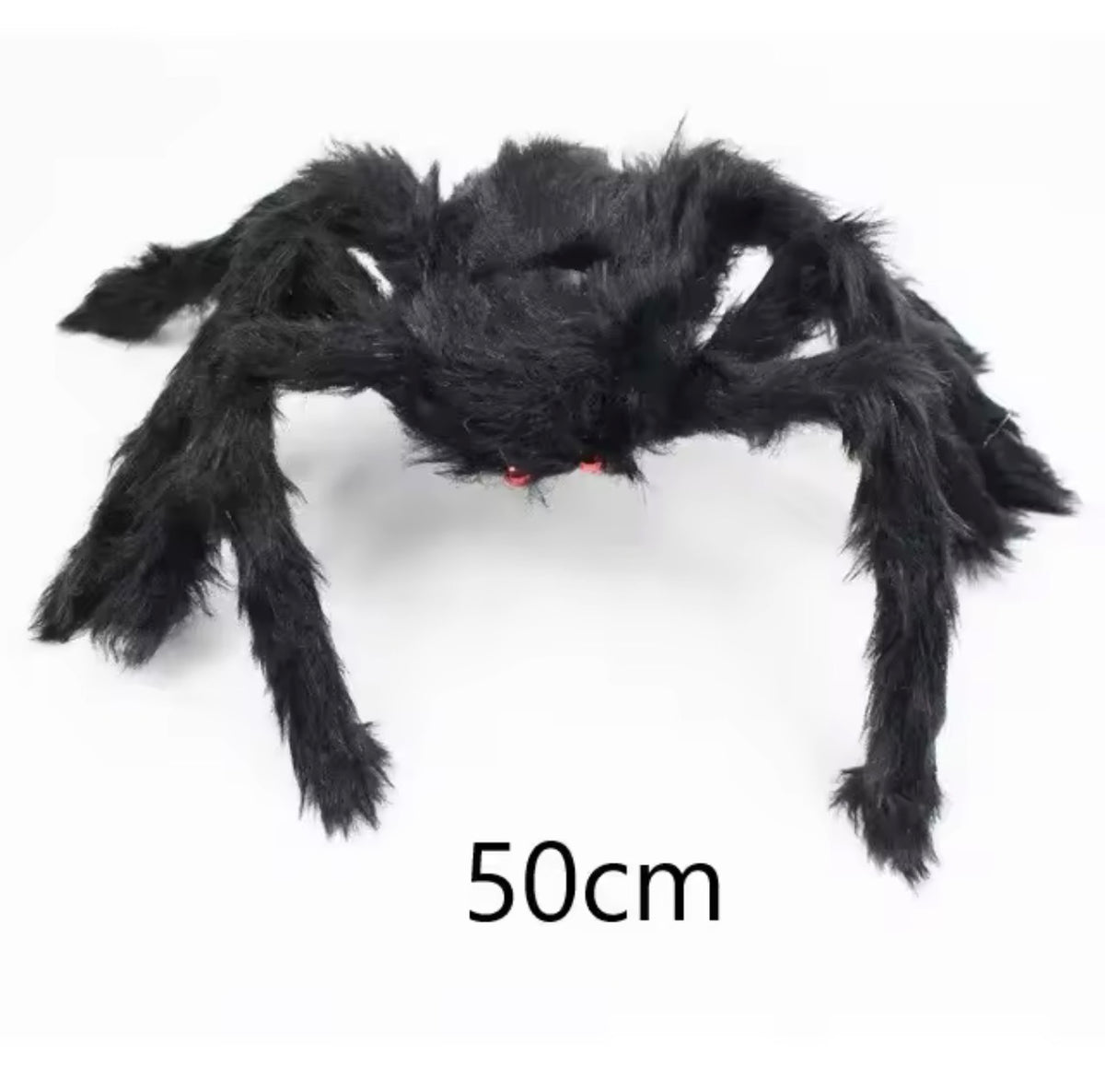 Giant Plush Spider – Hairy Halloween Spider with Bendable Legs (20" to 79")