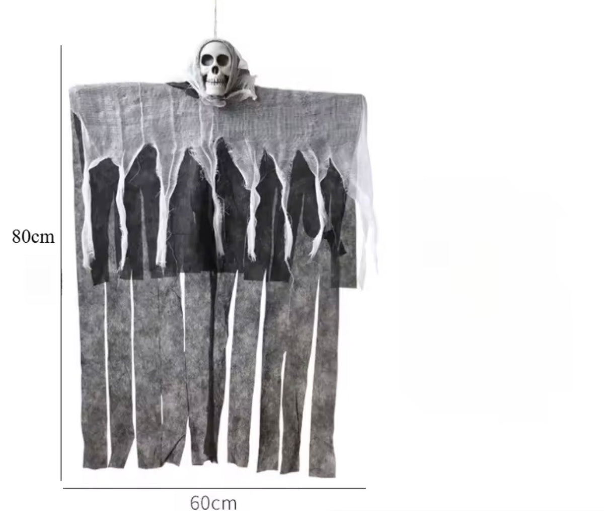 Hanging Skeleton Ghost – Light-Up Halloween Tree & Porch Decoration
