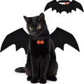 Pet Bat Wings with Pumpkin Bells – Halloween Costume for Cats & Dogs