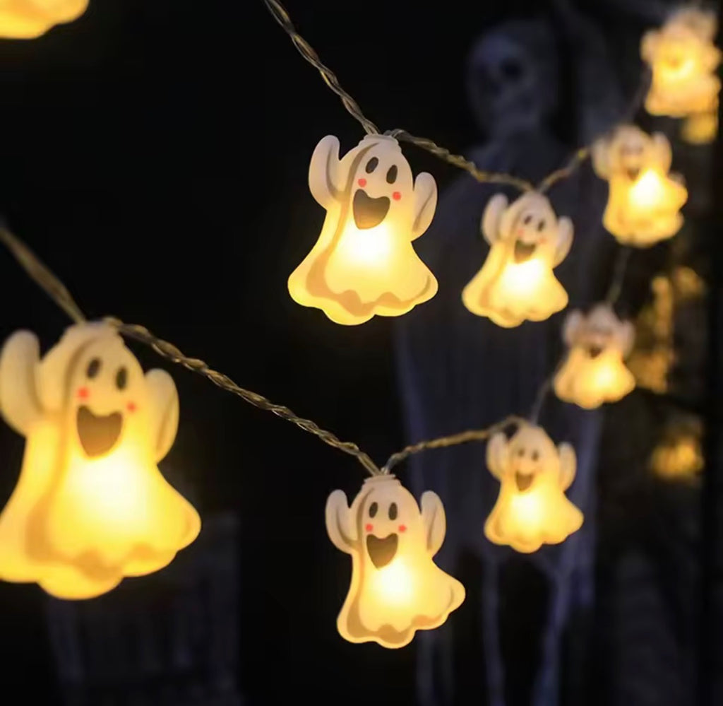 Halloween LED String Lights – Pumpkin, Ghost & Mixed Characters Battery Lights