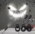 Halloween Skull Projector Light – USB Mini Projector with 3 Spooky Slides