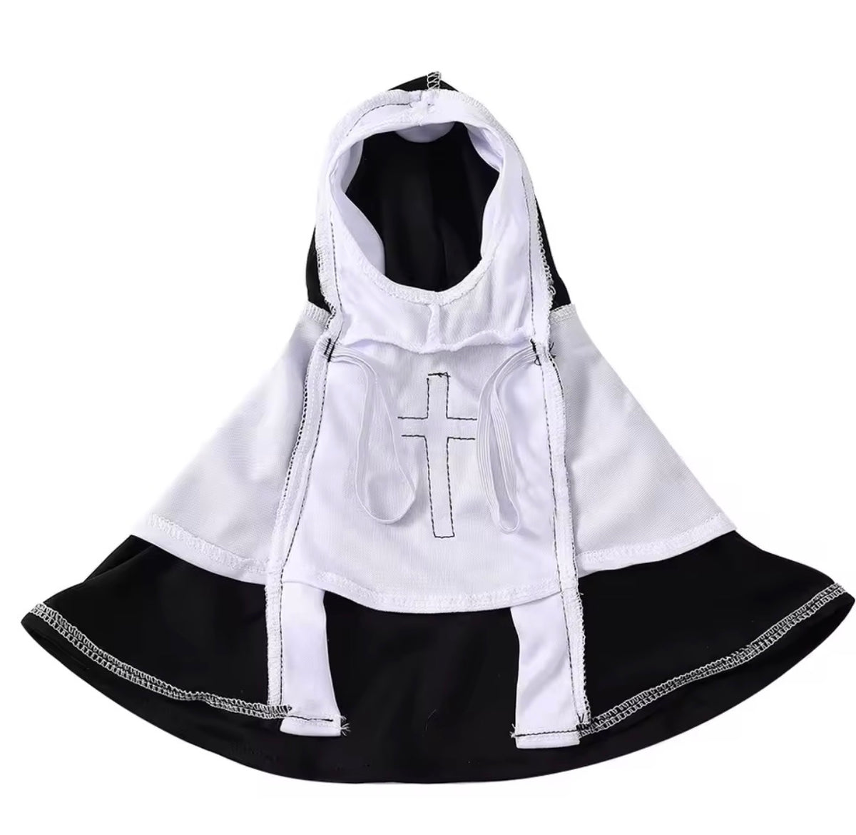 Pet Nun Costume – Funny Halloween Outfit for Cats & Small Dogs